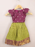 Kids Traditional Pattu Lehenga Set | Festive & Ethnic Wear | 0-6 months