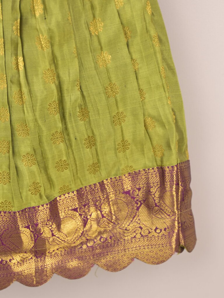 Kids Traditional Pattu Lehenga Set | Festive & Ethnic Wear | 0-6 months