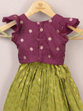 Kids Traditional Pattu Lehenga Set | Festive & Ethnic Wear | 0-6 months