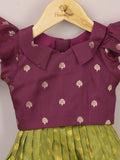 Kids Traditional Pattu Lehenga Set | Festive & Ethnic Wear | 0-6 months