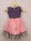 Kids Traditional Pattu Lehenga Set |baby pink | Festive & Ethnic Wear | 2-3 years