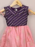 Kids Traditional Pattu Lehenga Set |baby pink | Festive & Ethnic Wear | 2-3 years