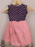 Kids Traditional Pattu Lehenga Set |baby pink | Festive & Ethnic Wear | 2-3 years
