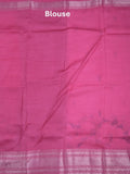 Mangalagiri fancy saree light purple color allover prints & zari border with contrast pallu and plain blouse