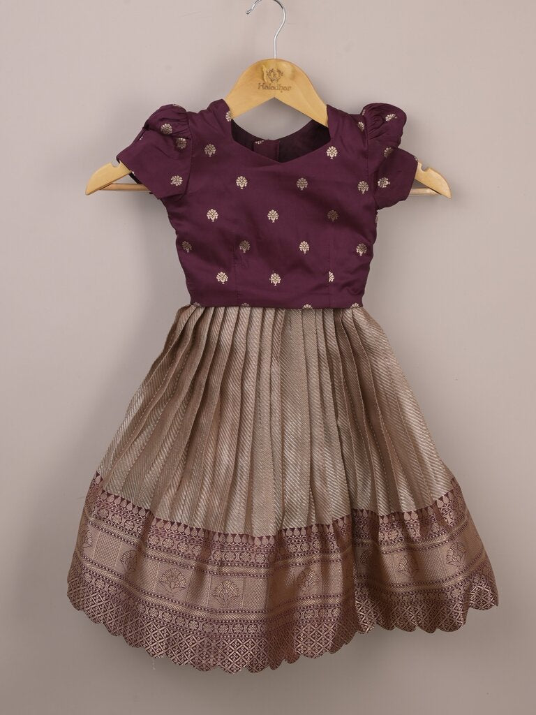 Kids Traditional Pattu Lehenga Set |baby pink | Festive & Ethnic Wear | 2-3 years