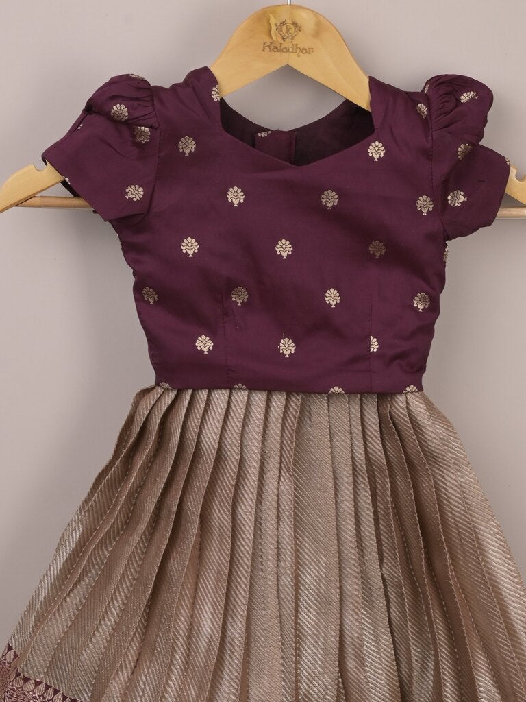 Kids Traditional Pattu Lehenga Set |baby pink | Festive & Ethnic Wear | 2-3 years