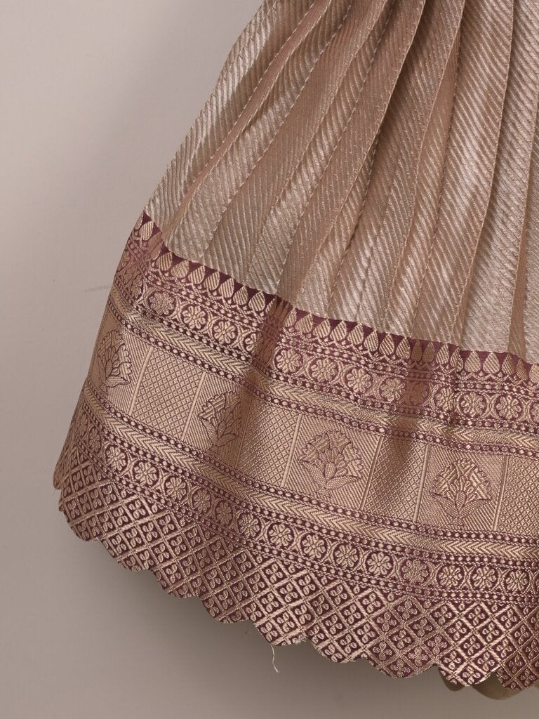 Kids Traditional Pattu Lehenga Set |baby pink | Festive & Ethnic Wear | 2-3 years