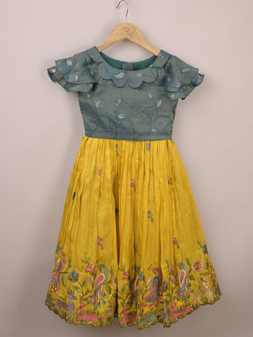 Designer kid's lehengas | yellow | party wear | 6-7 years