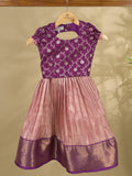 Banaras Tissue Lehenga set with Intricate Zari Detailing 4-5 years