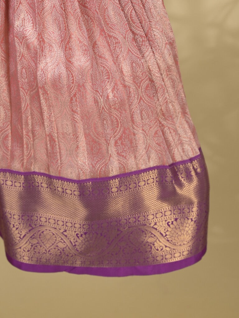 Banaras Tissue Lehenga set with Intricate Zari Detailing 4-5 years