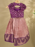 Banaras Tissue Lehenga set with Intricate Zari Detailing 4-5 years