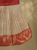 Banaras Tissue Lehenga set with Intricate Zari Detailing 4-5 years