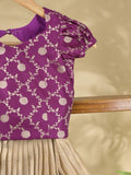 Banaras Tissue Lehenga set with Intricate Zari Detailing 4-5 years
