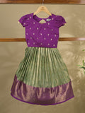Banaras Tissue Lehenga set with Intricate Zari Detailing 4-5 years