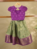 Banaras Tissue Lehenga set with Intricate Zari Detailing 4-5 years