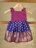 Banaras pattu Lehenga set with Intricate Zari Detailing 1-2 years