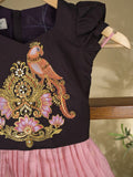 Traditional Kanchi Pattu Lehenga Set for Girls 2-3 years