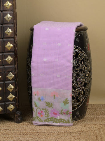 Kota Fancy Sarees with Allover Motifs, Zari Border & Matching Blouse