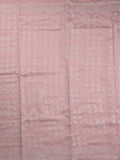 Tussar fancy saree in pastel pink color allover embroidery & zari border with self pallu and plain blouse