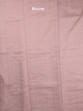 Tussar fancy saree in pastel pink color allover embroidery & zari border with self pallu and plain blouse
