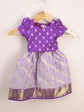 Kids Traditional Pattu Lehenga Set | Festive & Ethnic Wear | 0-6 months