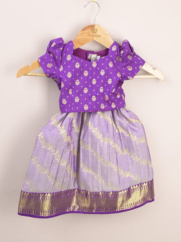 Kids Traditional Pattu Lehenga Set | Festive & Ethnic Wear | 0-6 months