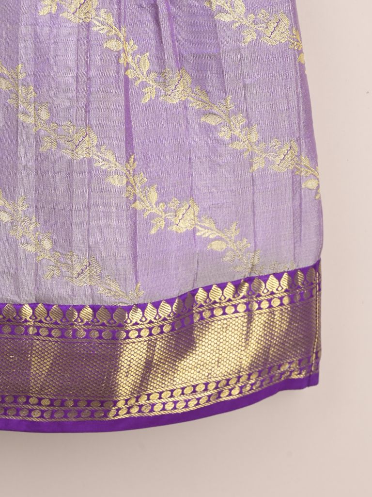 Kids Traditional Pattu Lehenga Set | Festive & Ethnic Wear | 0-6 months