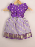 Kids Traditional Pattu Lehenga Set | Festive & Ethnic Wear | 0-6 months