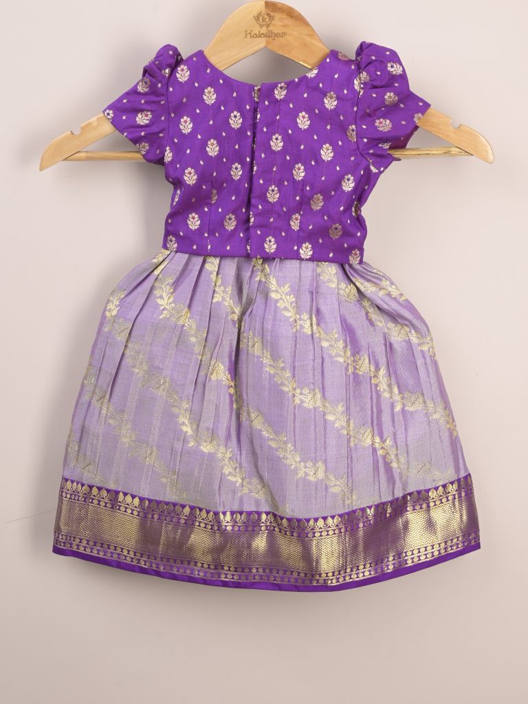 Kids Traditional Pattu Lehenga Set | Festive & Ethnic Wear | 0-6 months