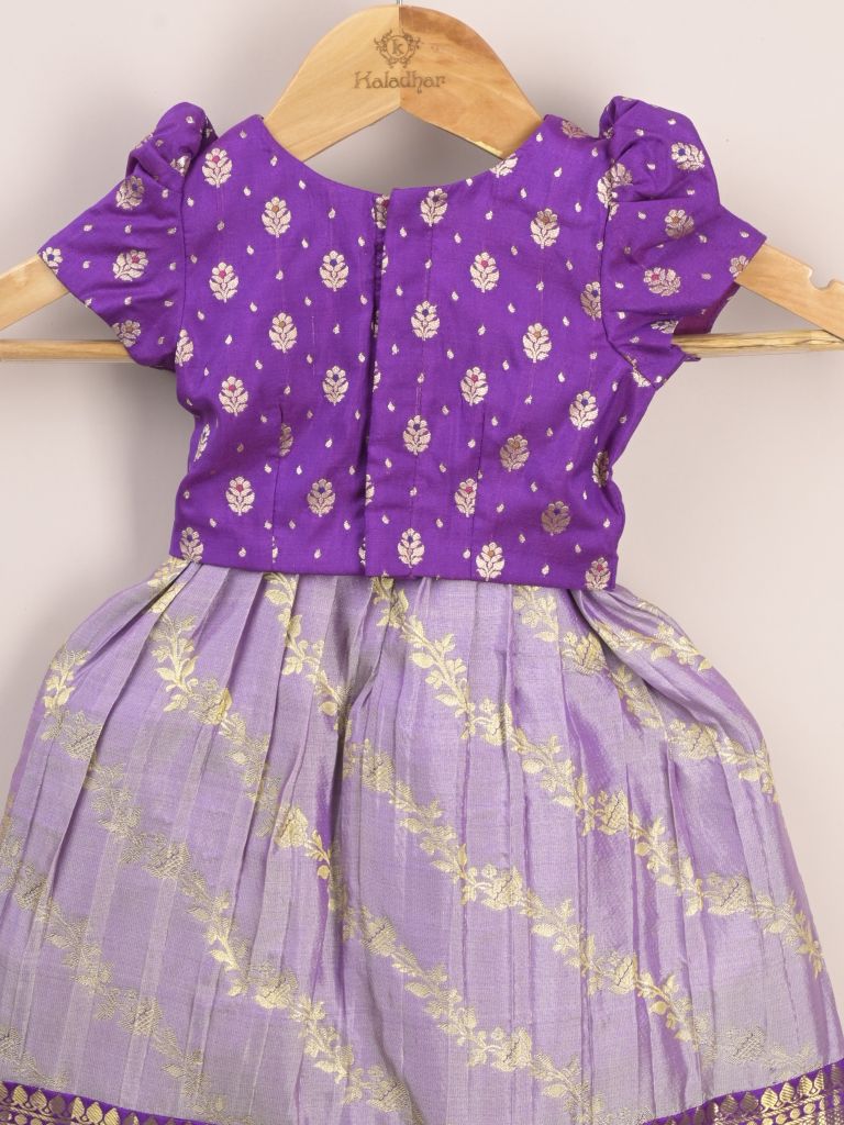 Kids Traditional Pattu Lehenga Set | Festive & Ethnic Wear | 0-6 months