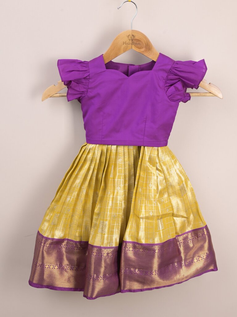 Traditional pattu lehengas for kids | festive & ethnic wear | 0-1 year