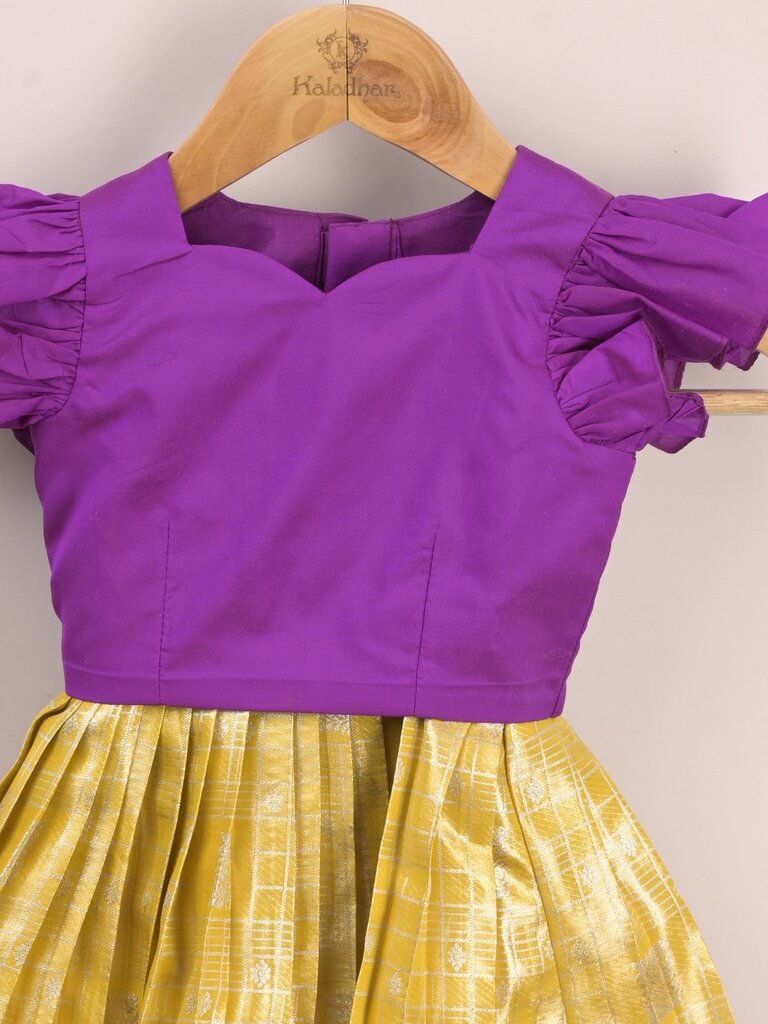 Traditional pattu lehengas for kids | festive & ethnic wear | 0-1 year