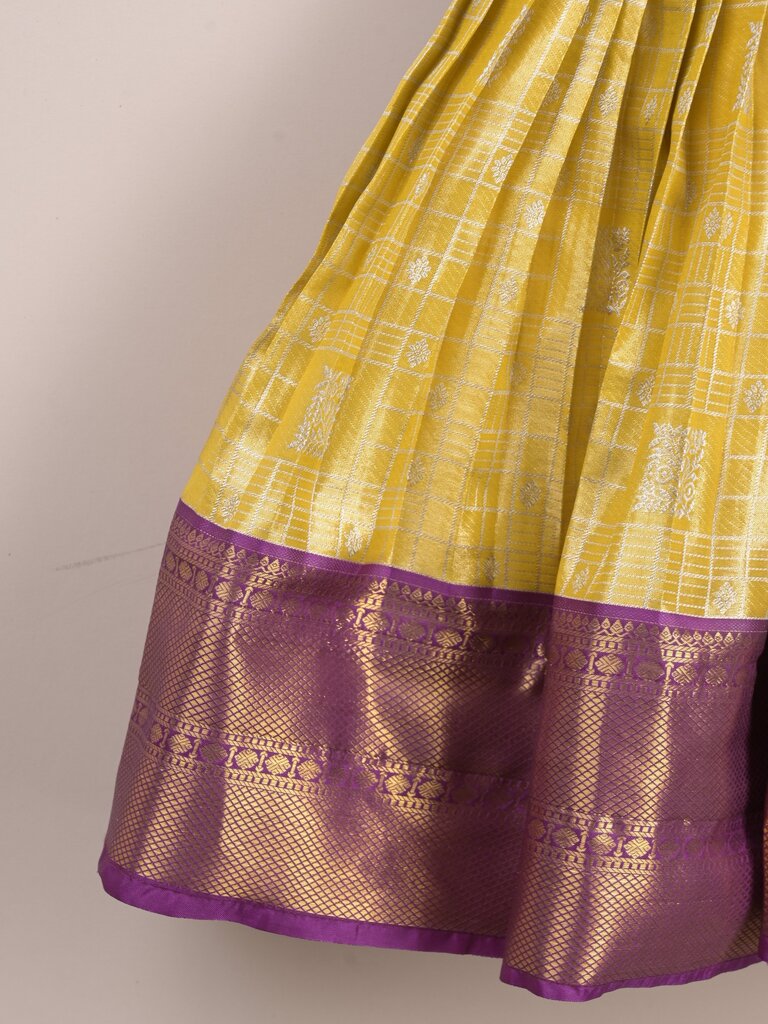 Traditional pattu lehengas for kids | festive & ethnic wear | 0-1 year