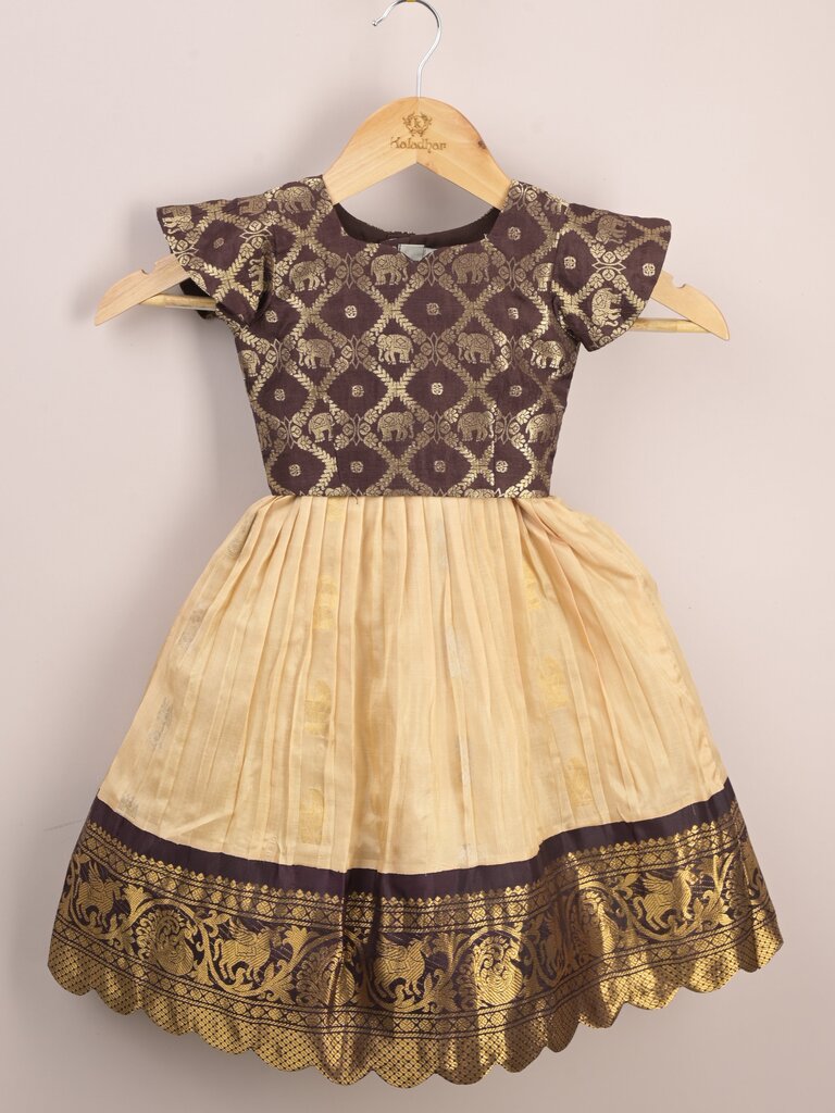 Traditional pattu lehengas for kids | festive & ethnic wear | 0-1 year