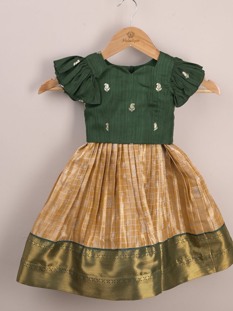 Traditional pattu lehengas for kids | festive & ethnic wear | 0-1 year