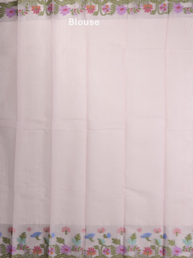 Kota Fancy Sarees with Allover Motifs, Zari Border & Matching Blouse