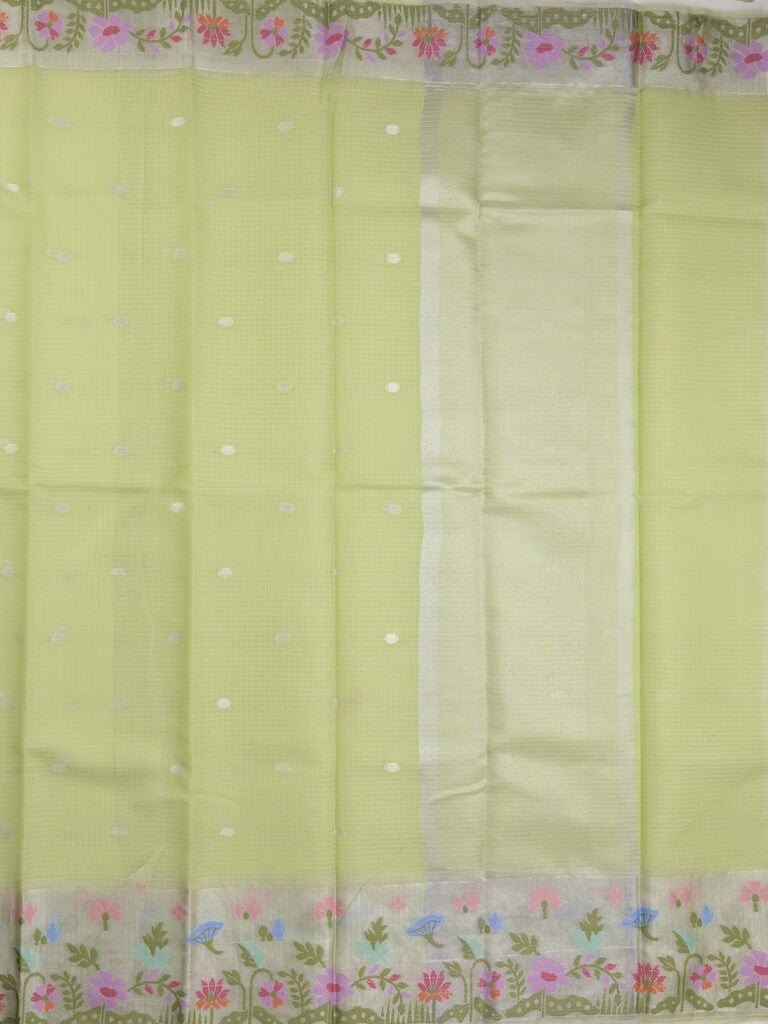 Kota fancy sarees in allover motifs with zari border and matching blouse