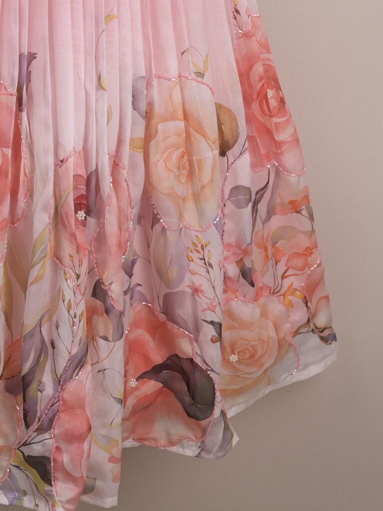 Designer kid's lehengas | baby pink | party wear | 6-7 years