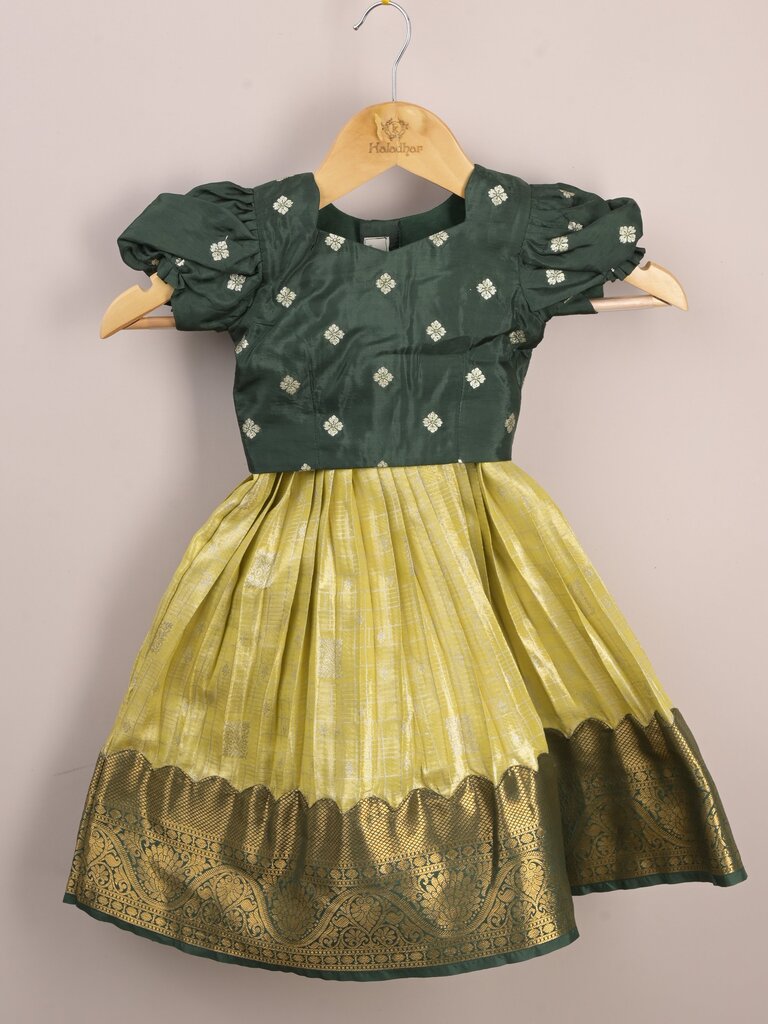 Traditional pattu lehengas for kids | festive & ethnic wear | 0-1 year