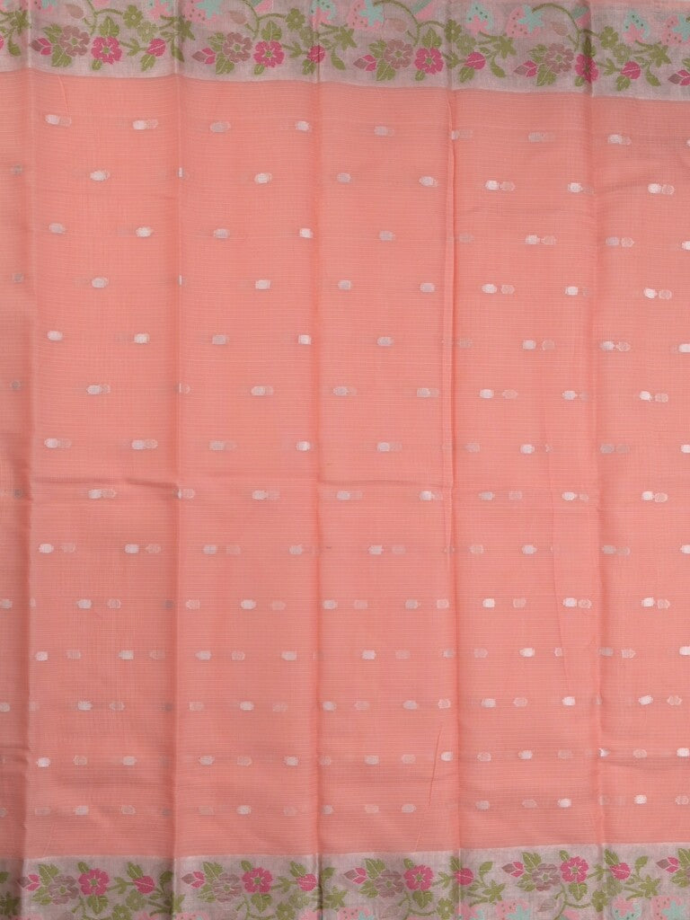 Kota Fancy Sarees with Allover Motifs, Zari Border & Matching Blouse