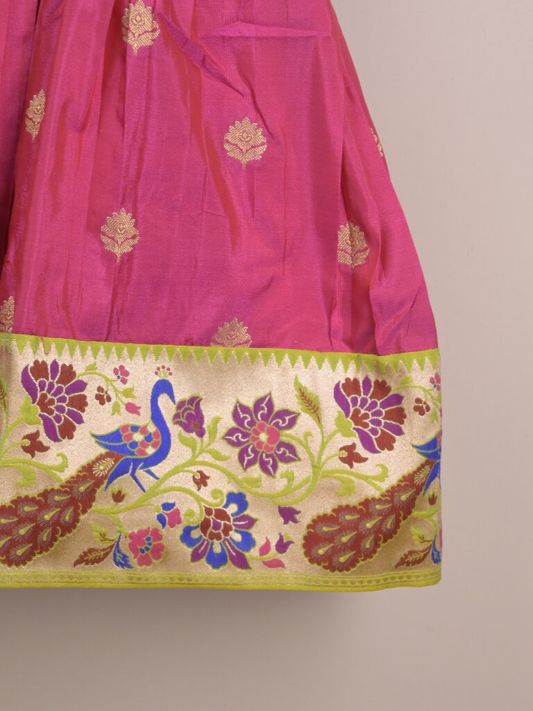 Traditional pattu lehengas for kids | festive & ethnic wear | 0-1 year