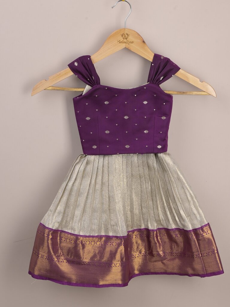 Kids Traditional Pattu Lehenga Set | Festive & Ethnic Wear | 0-6 months