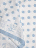 Kota fancy saree in white color allover motifs with running pallu and matching blouse