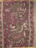 Kota cotton printed saree in cream color with contrast pallu and matching blouse