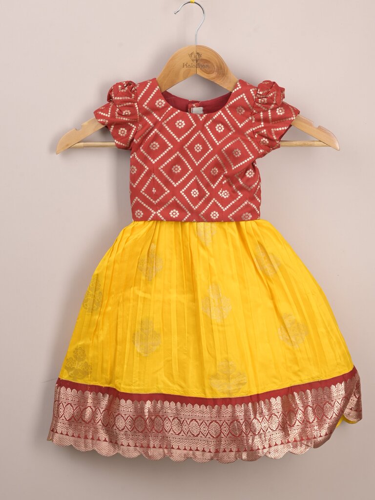 Traditional pattu lehengas for kids | festive & ethnic wear | 0-1 year