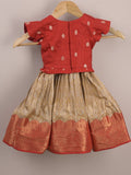 Kids Traditional Pattu Lehenga Set | Festive & Ethnic Wear | 0-6 months