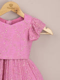 Kids Traditional Pattu Lehenga Set | light pink | Festive & Ethnic Wear | 1-2 year