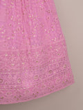 Kids Traditional Pattu Lehenga Set | light pink | Festive & Ethnic Wear | 1-2 year