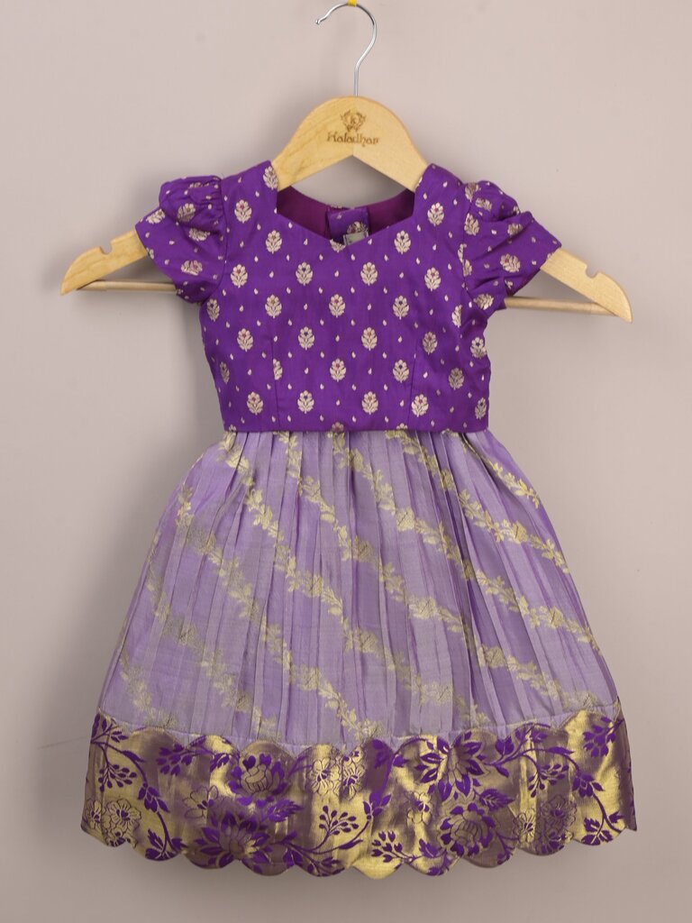 Kids Traditional Pattu Lehenga Set | Festive & Ethnic Wear | 0-6 months