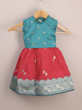 Kids Traditional Pattu Lehenga Set | Festive & Ethnic Wear | 0-6 months